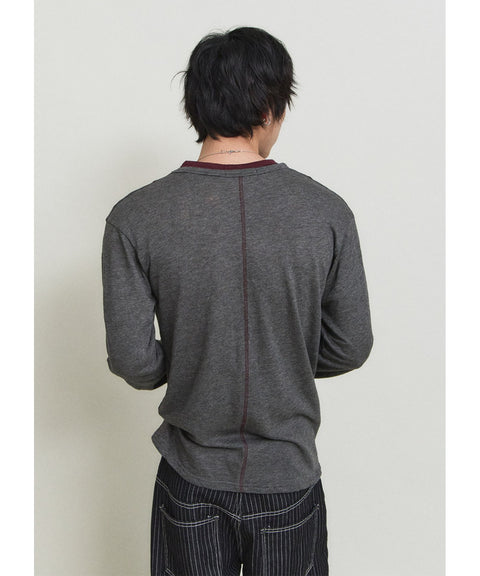 Double Layer Modal Long Sleeve T-Shirt — detail 771