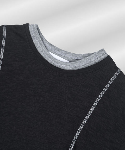 Double Layer Modal Long Sleeve T-Shirt — gallery 774
