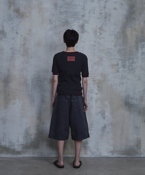 Triangle Bermuda Cotton Shorts — gallery 990
