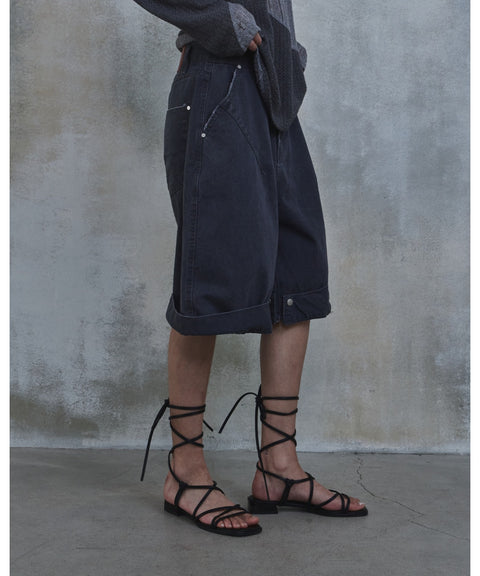 Triangle Bermuda Cotton Shorts — detail 1001