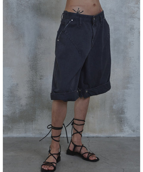 Triangle Bermuda Cotton Shorts — detail 1003