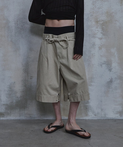 Triangle Bermuda Cotton Shorts — gallery 1024