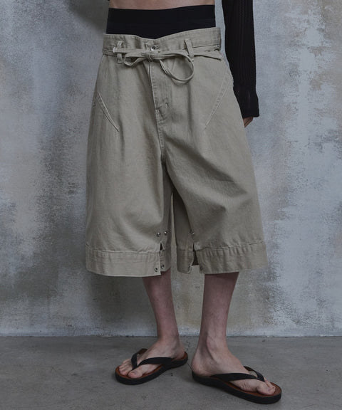 Triangle Bermuda Cotton Shorts — gallery 1034