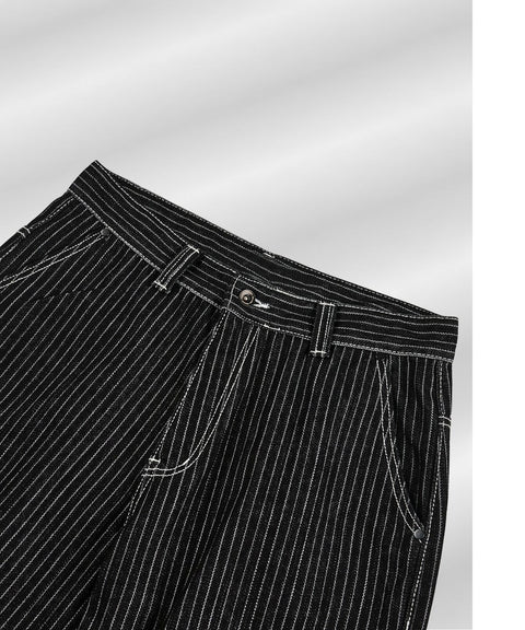 Denim Stripe Double Knee Pants — gallery 1110