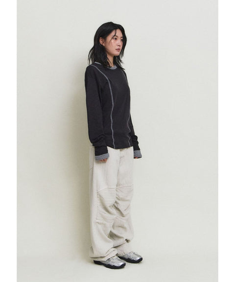 Dyed Herringbone Double Knee Pants — gallery 1179