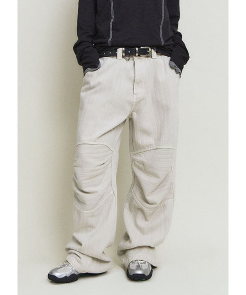 Dyed Herringbone Double Knee Pants — gallery 1181