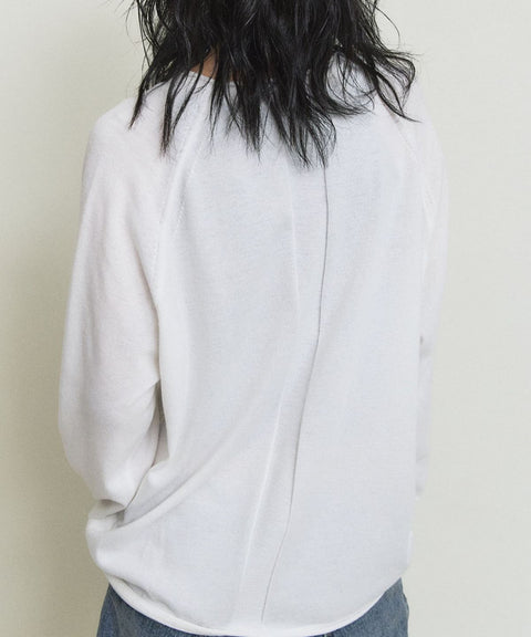 Bamboo Roll-Up Boat Neck Knit — gallery 1253