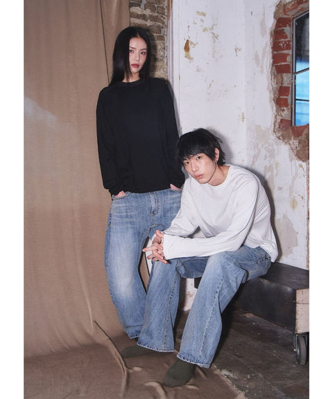Bamboo Roll-Up Boat Neck Knit — gallery 1256