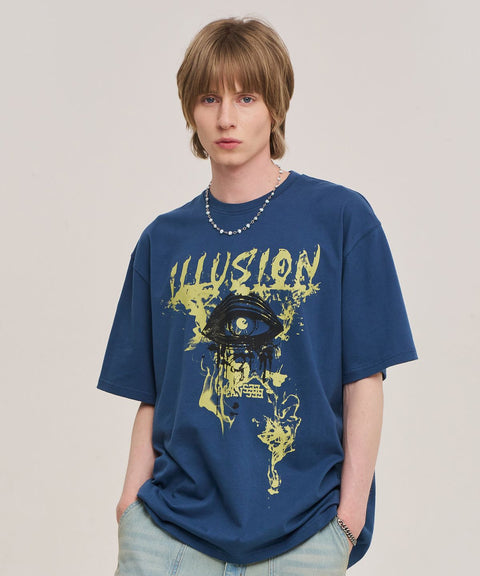 Illusion Eyes Short Sleeve T-Shirt