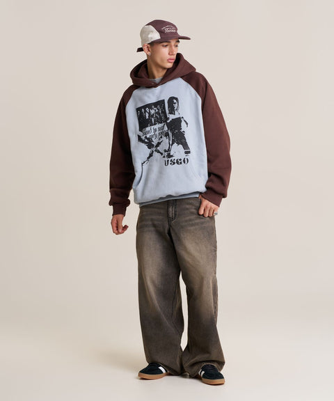 Wide Straight Washed Denim Pants