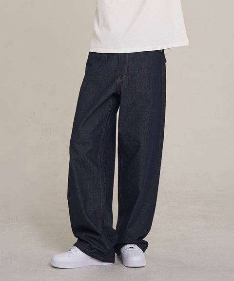 Raw Straight Denim Pants