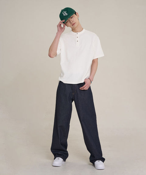 Raw Straight Denim Pants