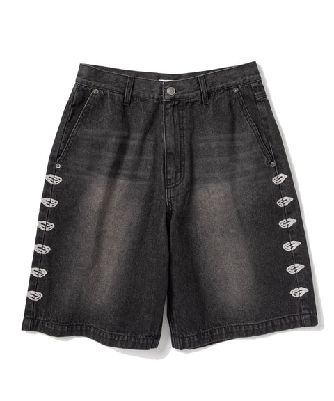 Swayver Side Print Denim Shorts