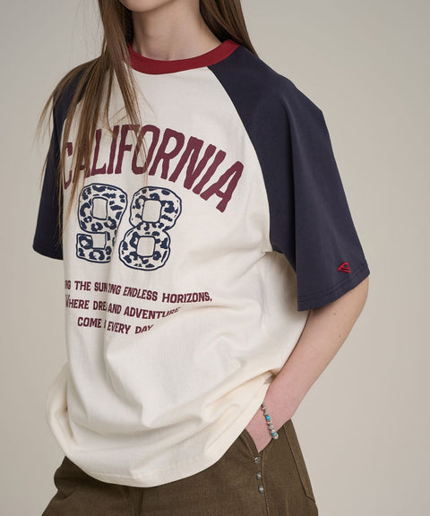 98 California Raglan Short Sleeve T-Shirt