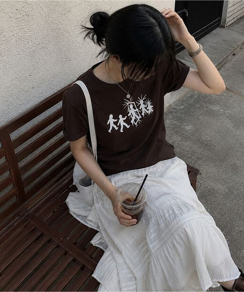 Thunderdoll Cropped Short Sleeve T-Shirt – Snap