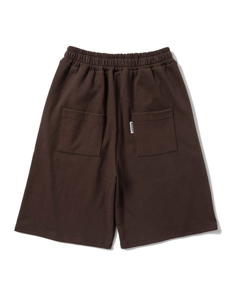 Curved Wide Bermuda Shorts