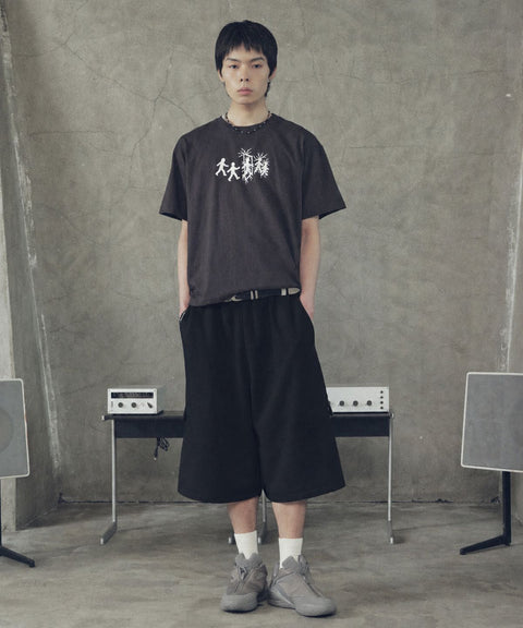 Slant Cargo Wide Bermuda Shorts