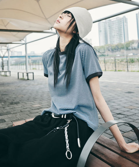 Stripe Ringer Short Sleeve T-Shirt