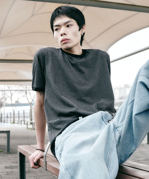 Stripe Ringer Short Sleeve T-Shirt