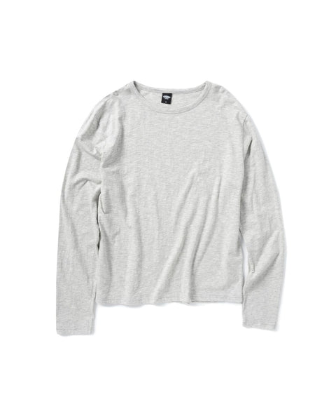 Slub Contrast Layered Long Sleeve T-Shirt