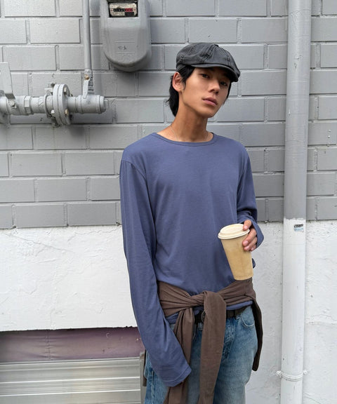 Stripe Contrast Layered Long Sleeve T-Shirt