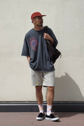 PAISLEY PRT. CUT-OUT 1/2 TEE - Styling