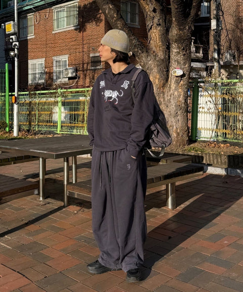 PIN-KNIT BALLOON PANTS - Styling