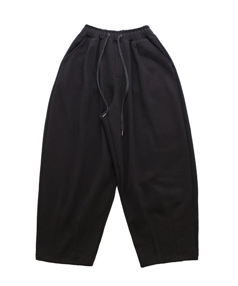 A NOTHING Heavy-Terry Balloon Sweat Pants — Black front
