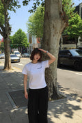 Flower Symbol Logo Cropped T-Shirt