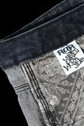 Wavy Wide Baggy Denim