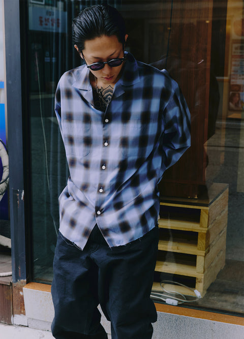 White Trash Ombre Check Shirt