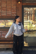 Star Check Contrast Stud Cargo Pants