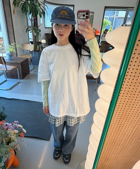 Flower Symbol Logo Oversized T-Shirt