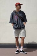 PAISLEY PRT. CUT-OUT 1/2 TEE - Styling