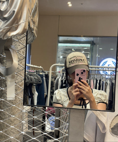 Lettering Logo Baseball Cap