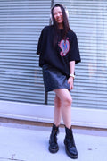 PAISLEY PRT. CUT-OUT 1/2 TEE - Styling