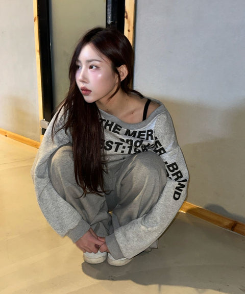 A NOTHING Heavy-Terry Balloon Sweat Pants — Styling snap 14