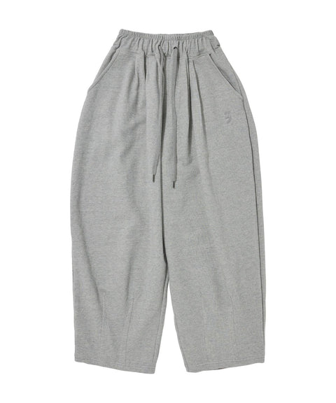 PIN-KNIT BALLOON PANTS - Gray