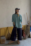 VINTAGE P. DYEING CUT-OUT BOX 1/2 TEE - Styling
