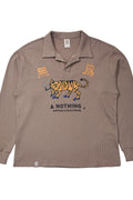 MU-WI PIN-KNIT COLLAR-TEE - Beige