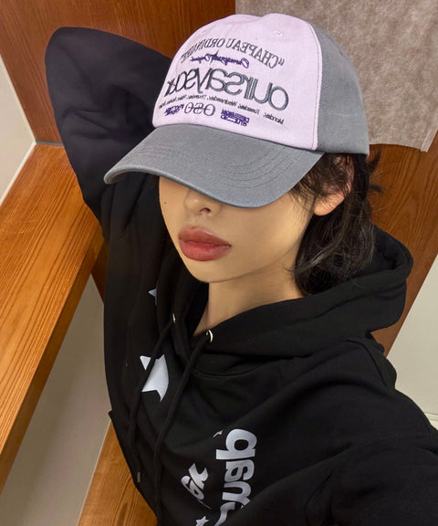 Lettering Logo Baseball Cap