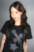 Cross Flower Stud T-Shirt