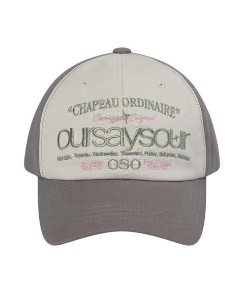 Lettering Logo Baseball Cap