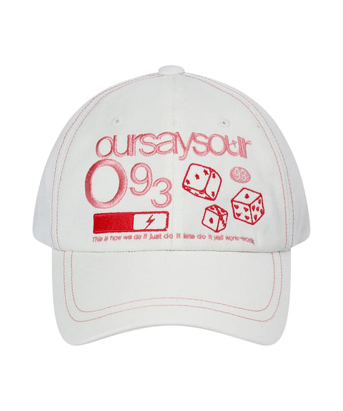 Dice 93 Stitch Logo Baseball Cap