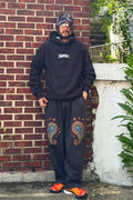 PAISLEY EMB. H-T SWEAT PANTS - Styling