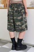 Camo Piping Bermuda Shorts