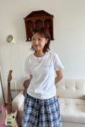 Flower Symbol Logo Cropped T-Shirt