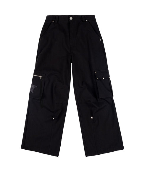 Square Stud Eyelet Cargo Pants