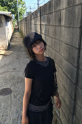 V-Neck Layered Stud Slim T-Shirt