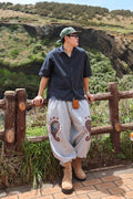 PAISLEY EMB. H-T SWEAT PANTS - Styling